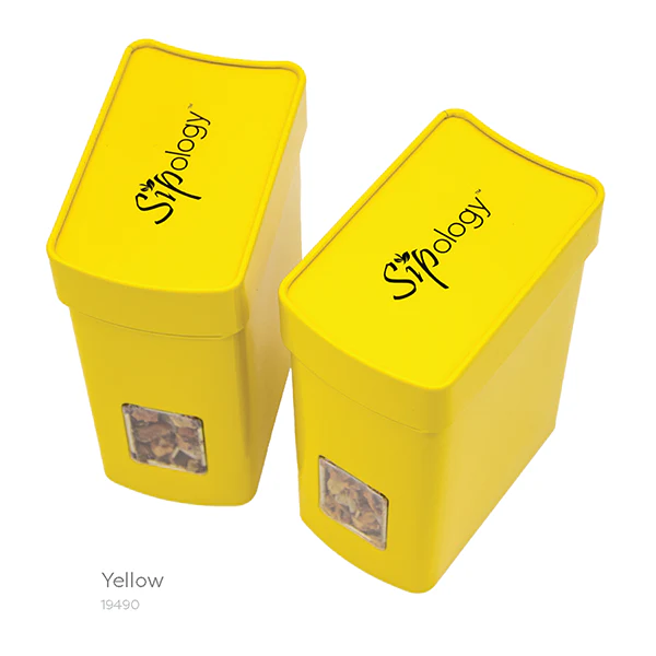 Stacking Tea Tin Collection - Yellow - Image 3