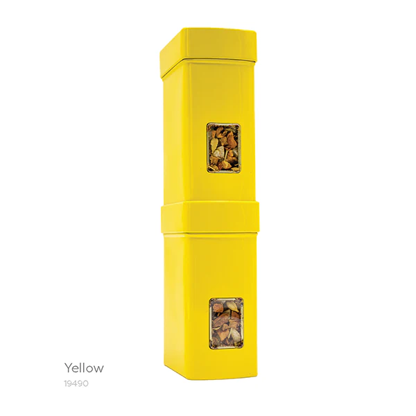 Stacking Tea Tin Collection - Yellow - Image 4